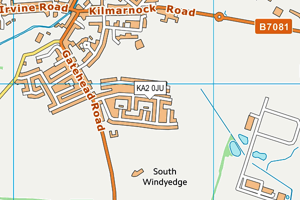 KA2 0JU map - OS VectorMap District (Ordnance Survey)