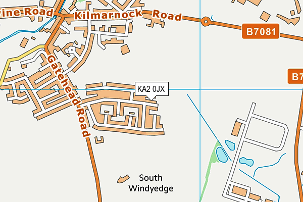 KA2 0JX map - OS VectorMap District (Ordnance Survey)
