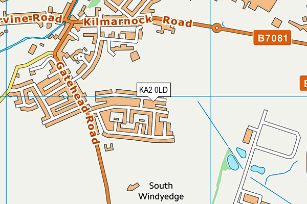 KA2 0LD map - OS VectorMap District (Ordnance Survey)