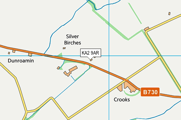 KA2 9AR map - OS VectorMap District (Ordnance Survey)