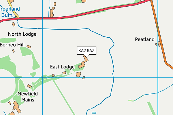 KA2 9AZ map - OS VectorMap District (Ordnance Survey)