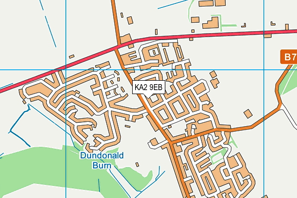 KA2 9EB map - OS VectorMap District (Ordnance Survey)