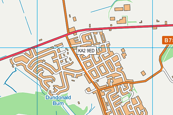 KA2 9ED map - OS VectorMap District (Ordnance Survey)