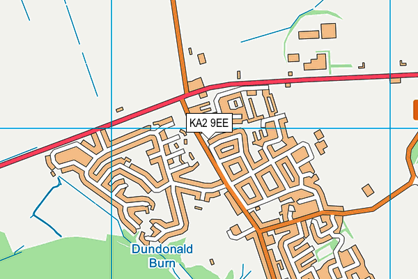 KA2 9EE map - OS VectorMap District (Ordnance Survey)