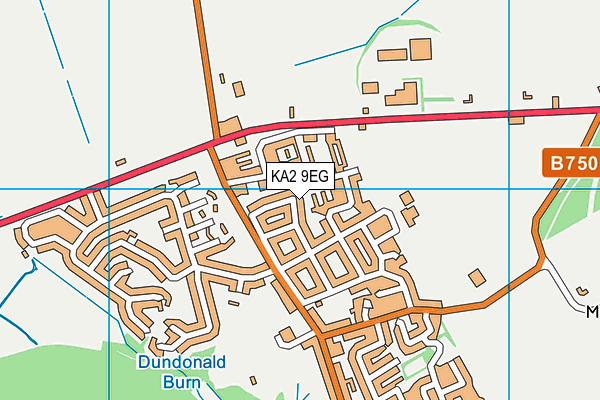 KA2 9EG map - OS VectorMap District (Ordnance Survey)