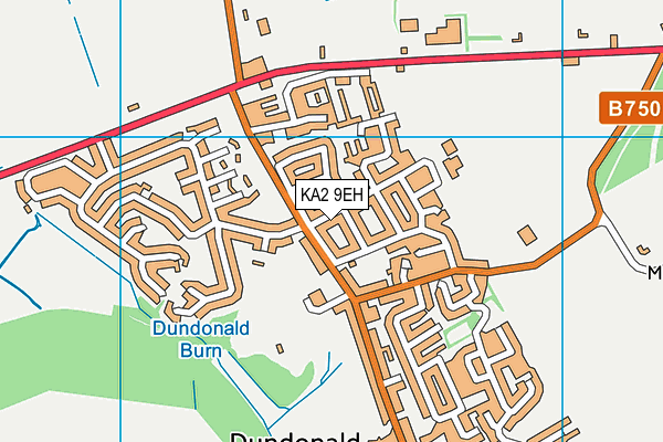 KA2 9EH map - OS VectorMap District (Ordnance Survey)