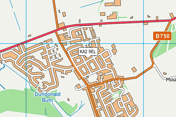 KA2 9EL map - OS VectorMap District (Ordnance Survey)