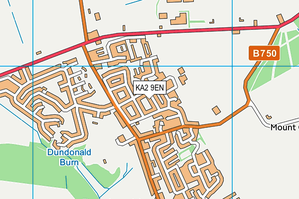 KA2 9EN map - OS VectorMap District (Ordnance Survey)