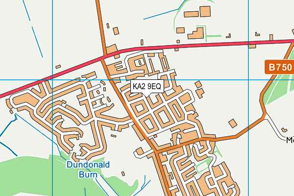 KA2 9EQ map - OS VectorMap District (Ordnance Survey)