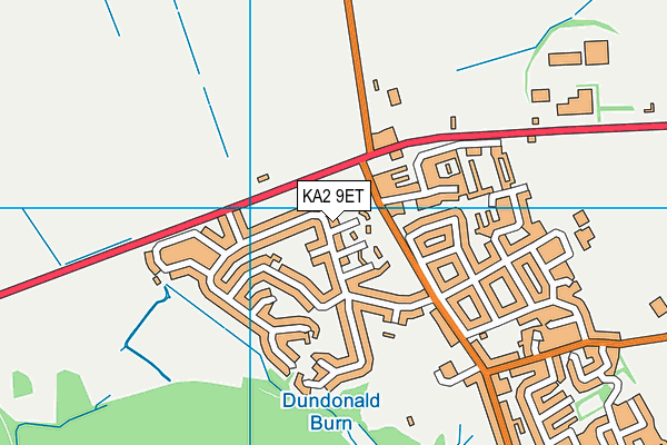 KA2 9ET map - OS VectorMap District (Ordnance Survey)