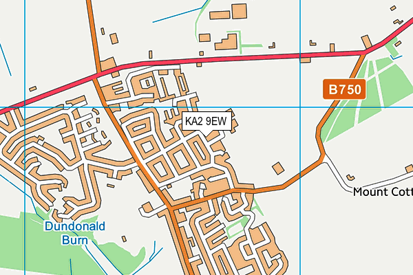 KA2 9EW map - OS VectorMap District (Ordnance Survey)