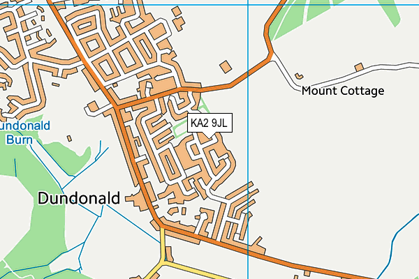 KA2 9JL map - OS VectorMap District (Ordnance Survey)