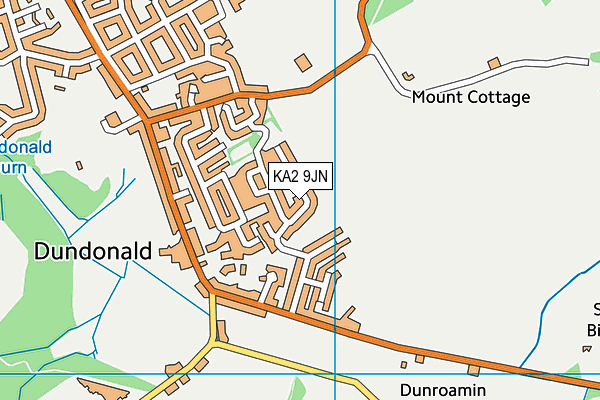 KA2 9JN map - OS VectorMap District (Ordnance Survey)