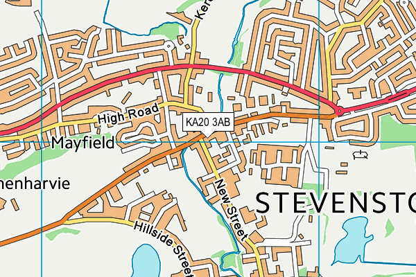 KA20 3AB map - OS VectorMap District (Ordnance Survey)