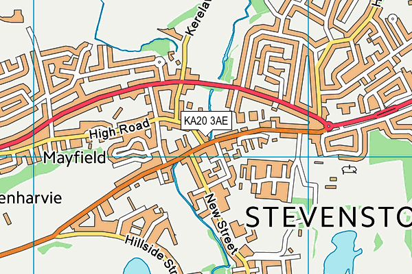 KA20 3AE map - OS VectorMap District (Ordnance Survey)