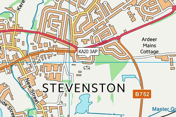 KA20 3AP map - OS VectorMap District (Ordnance Survey)