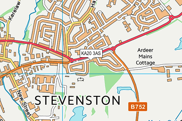 KA20 3AS map - OS VectorMap District (Ordnance Survey)