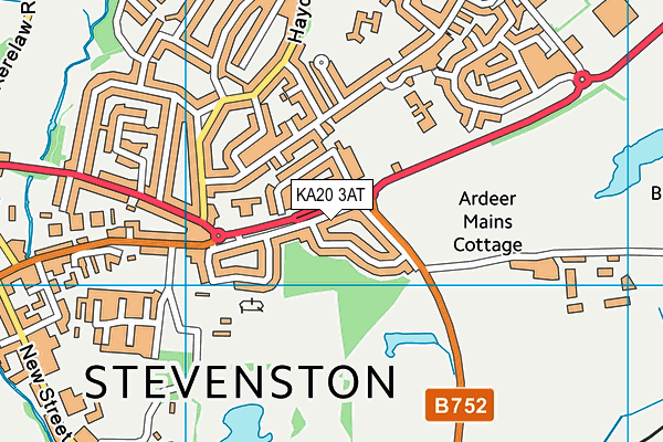 KA20 3AT map - OS VectorMap District (Ordnance Survey)