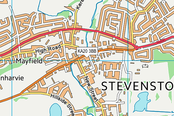 KA20 3BB map - OS VectorMap District (Ordnance Survey)