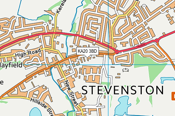 KA20 3BD map - OS VectorMap District (Ordnance Survey)