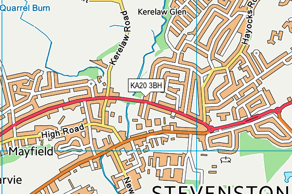 KA20 3BH map - OS VectorMap District (Ordnance Survey)