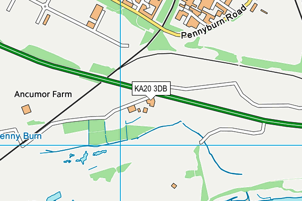 KA20 3DB map - OS VectorMap District (Ordnance Survey)