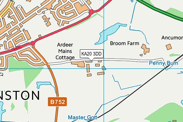 KA20 3DD map - OS VectorMap District (Ordnance Survey)