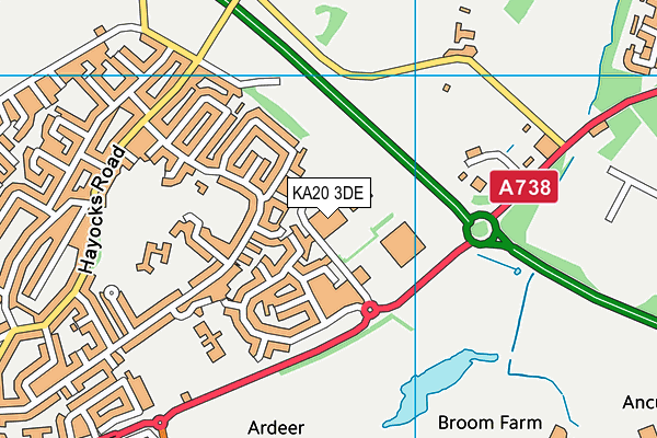 KA20 3DE map - OS VectorMap District (Ordnance Survey)