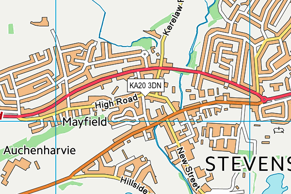 KA20 3DN map - OS VectorMap District (Ordnance Survey)