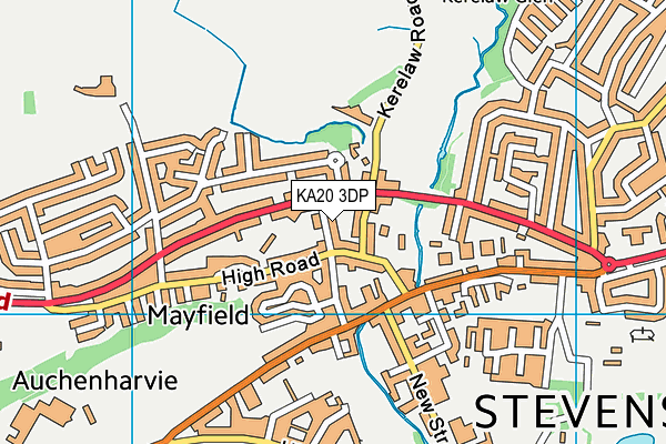 KA20 3DP map - OS VectorMap District (Ordnance Survey)