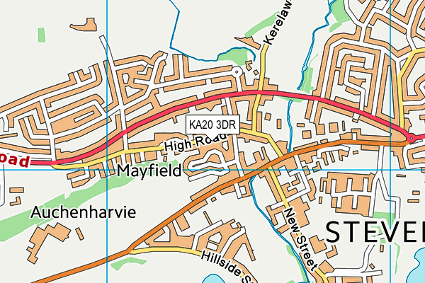 KA20 3DR map - OS VectorMap District (Ordnance Survey)