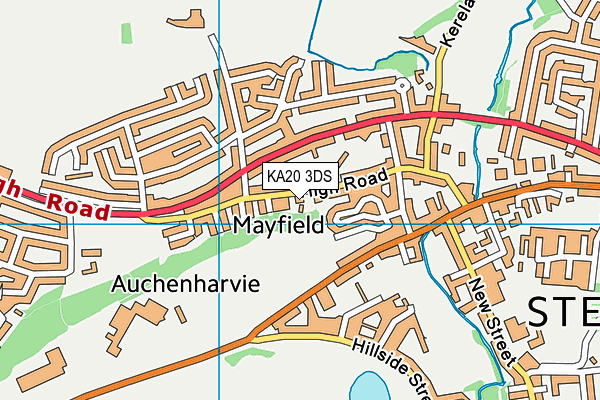 KA20 3DS map - OS VectorMap District (Ordnance Survey)