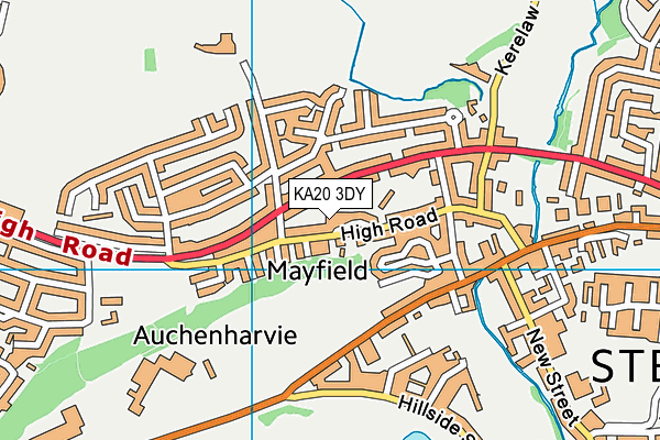 KA20 3DY map - OS VectorMap District (Ordnance Survey)