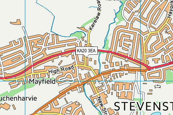 KA20 3EA map - OS VectorMap District (Ordnance Survey)