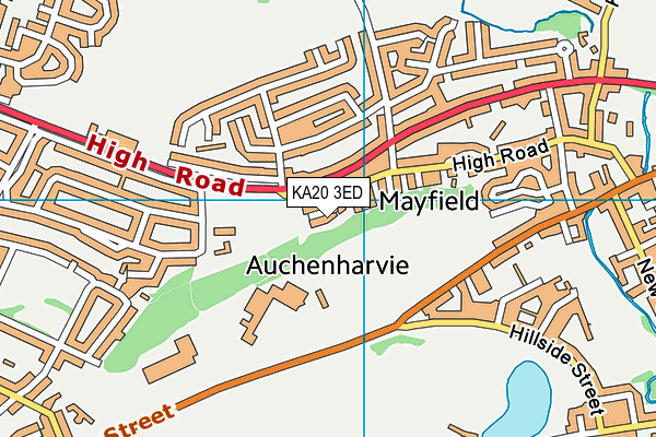 KA20 3ED map - OS VectorMap District (Ordnance Survey)