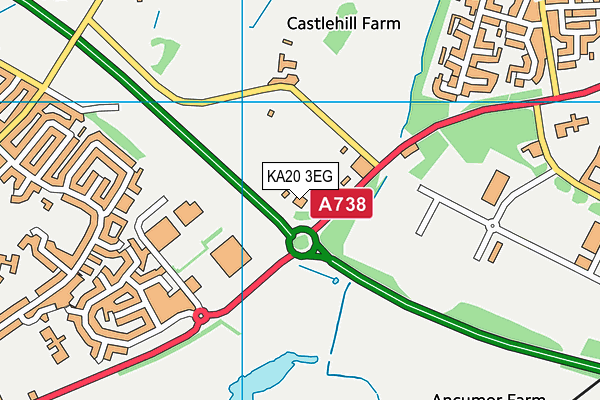 KA20 3EG map - OS VectorMap District (Ordnance Survey)