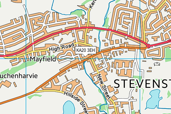 KA20 3EH map - OS VectorMap District (Ordnance Survey)