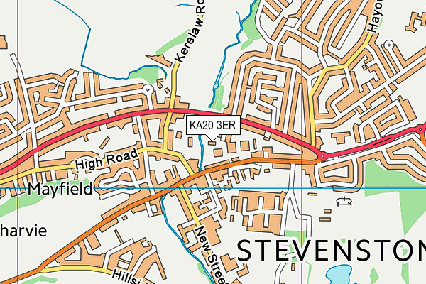 KA20 3ER map - OS VectorMap District (Ordnance Survey)