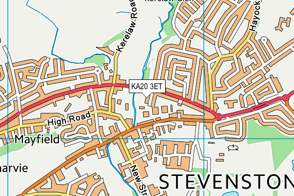 KA20 3ET map - OS VectorMap District (Ordnance Survey)