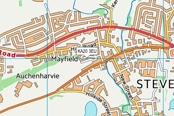 KA20 3EU map - OS VectorMap District (Ordnance Survey)