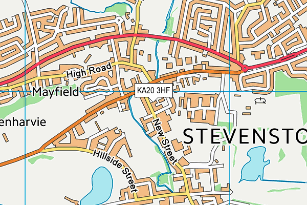 KA20 3HF map - OS VectorMap District (Ordnance Survey)