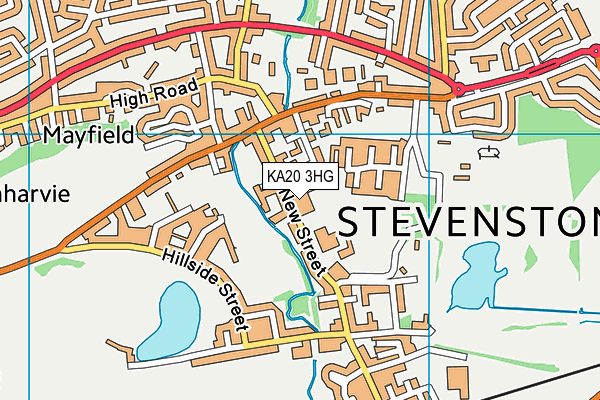 KA20 3HG map - OS VectorMap District (Ordnance Survey)