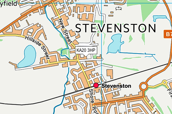 KA20 3HP map - OS VectorMap District (Ordnance Survey)