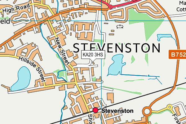 KA20 3HS map - OS VectorMap District (Ordnance Survey)