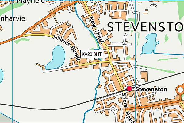 KA20 3HT map - OS VectorMap District (Ordnance Survey)