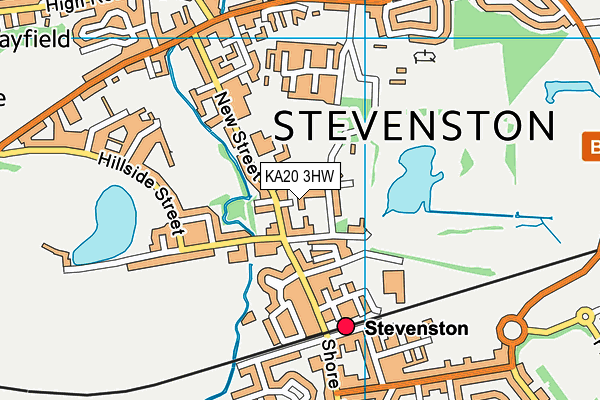 KA20 3HW map - OS VectorMap District (Ordnance Survey)