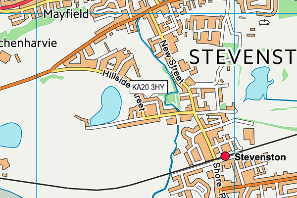 KA20 3HY map - OS VectorMap District (Ordnance Survey)