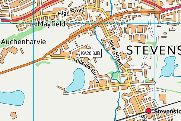 KA20 3JB map - OS VectorMap District (Ordnance Survey)