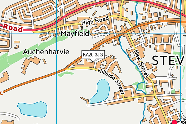 KA20 3JG map - OS VectorMap District (Ordnance Survey)