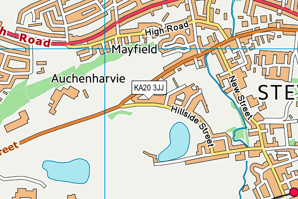 KA20 3JJ map - OS VectorMap District (Ordnance Survey)